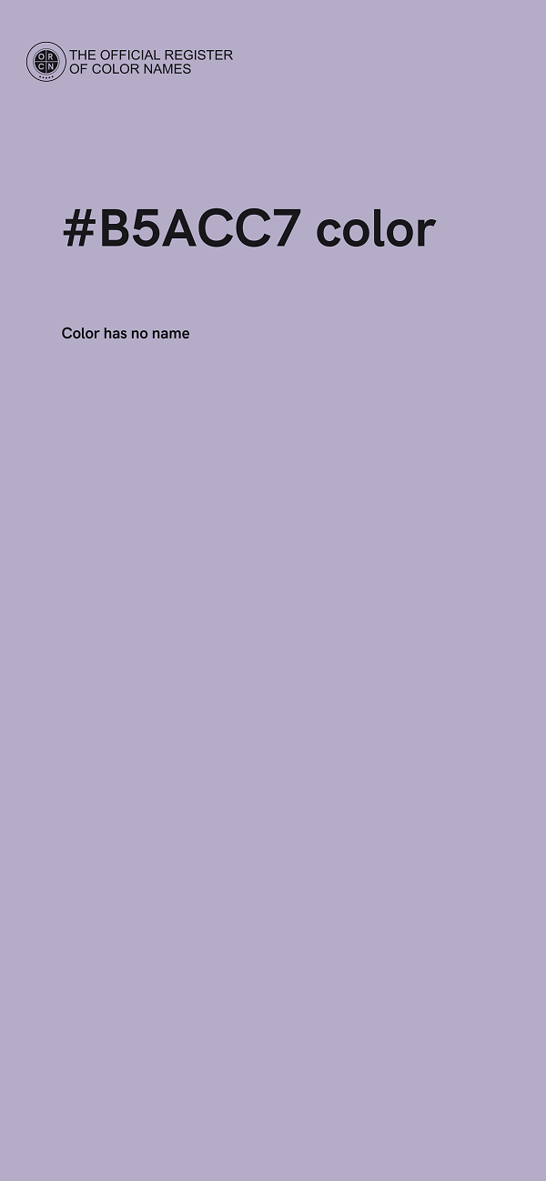 #B5ACC7 color image