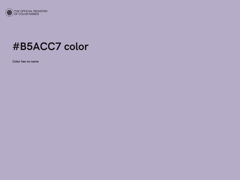 #B5ACC7 color image