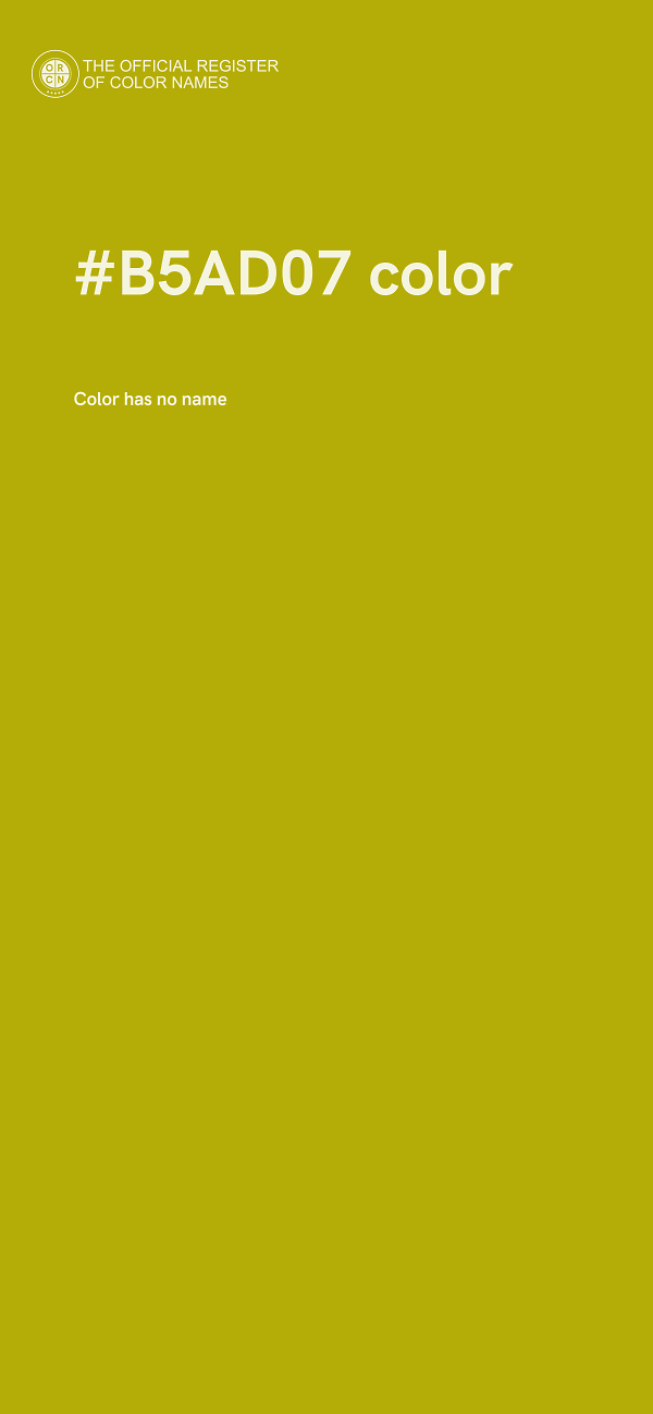 #B5AD07 color image