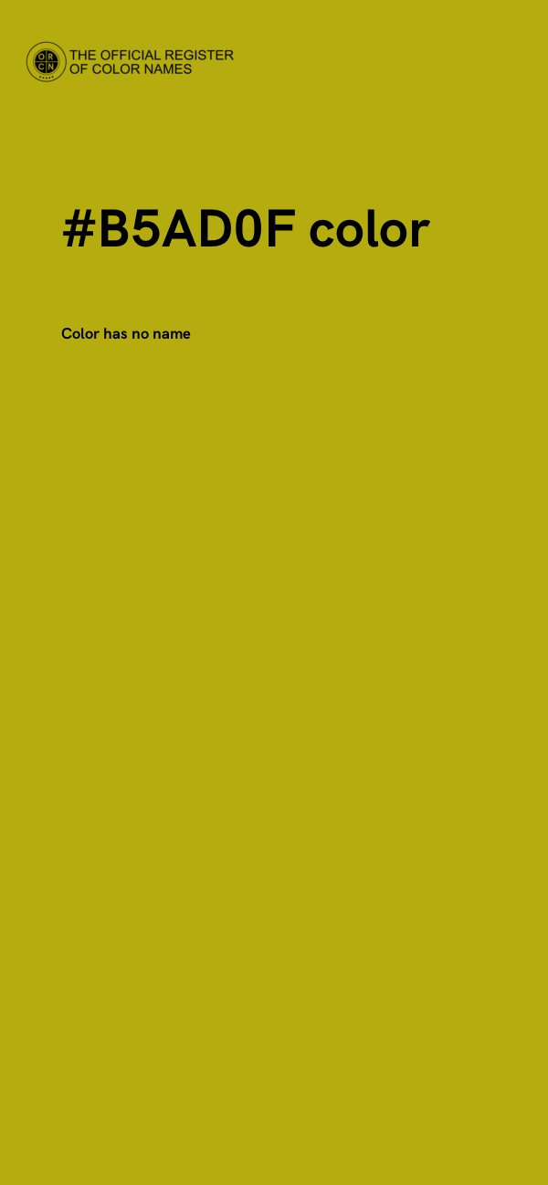 #B5AD0F color image