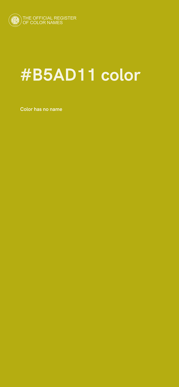 #B5AD11 color image