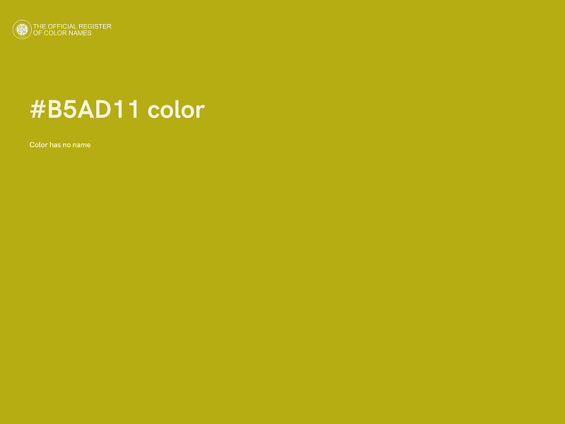 #B5AD11 color image