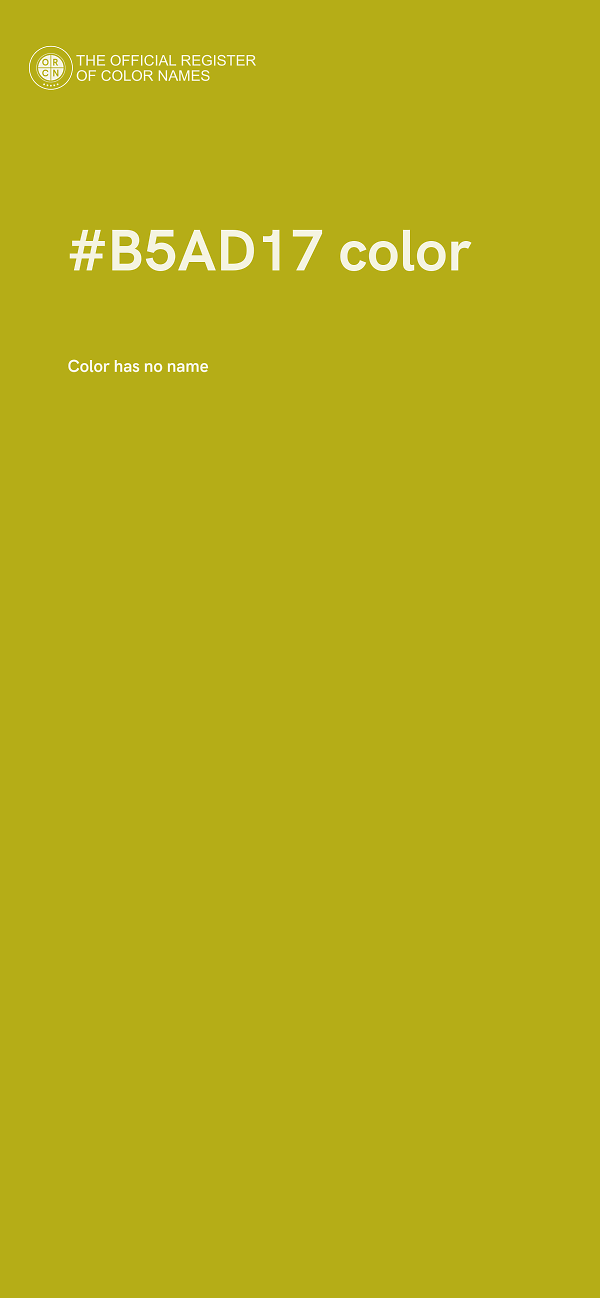 #B5AD17 color image