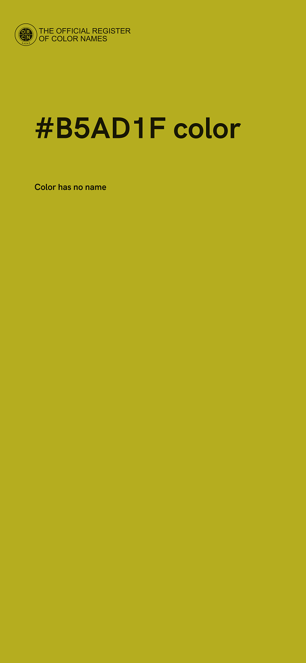 #B5AD1F color image