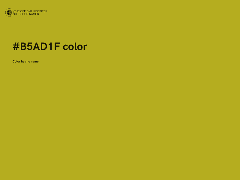 #B5AD1F color image