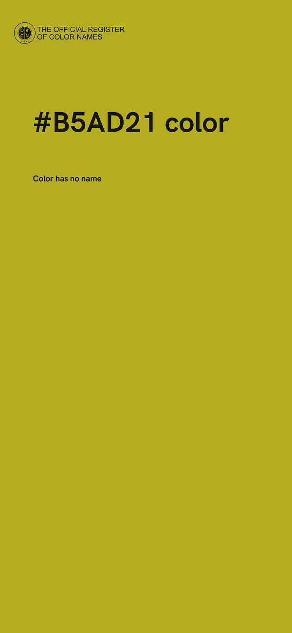 #B5AD21 color image