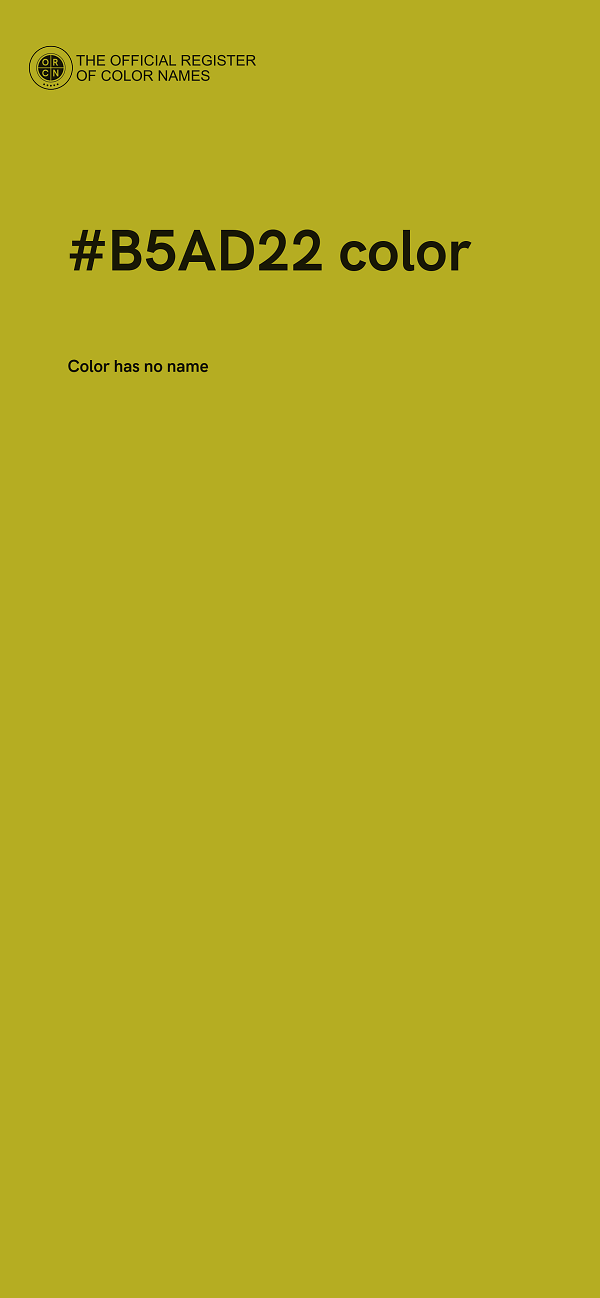 #B5AD22 color image