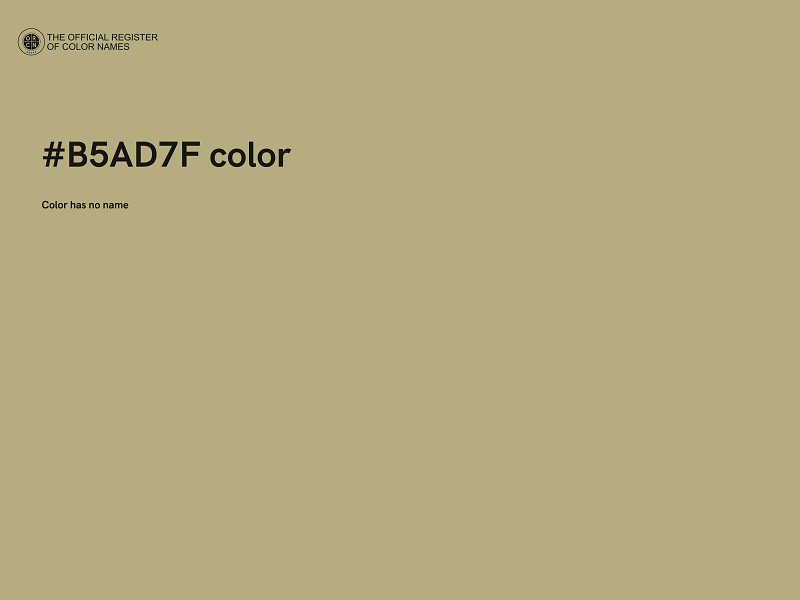 #B5AD7F color image
