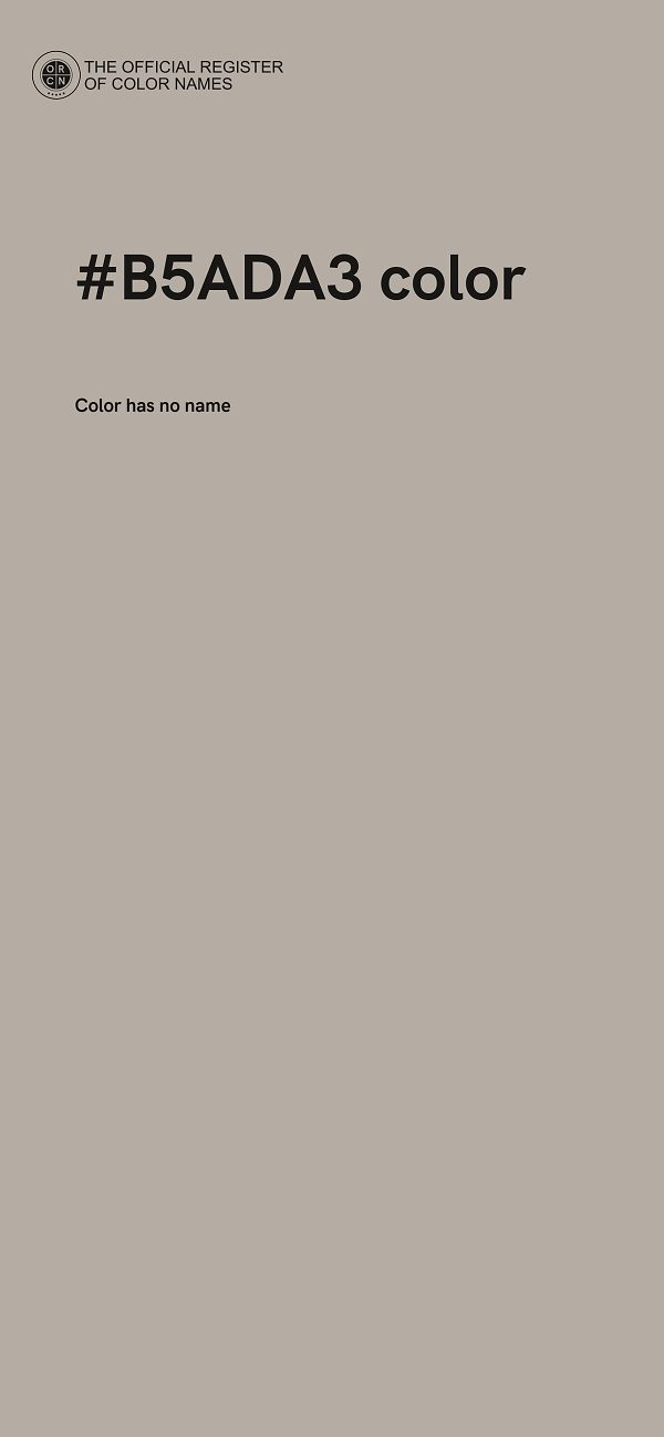 #B5ADA3 color image