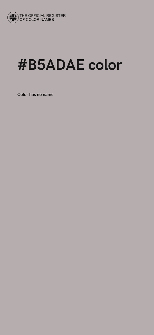#B5ADAE color image