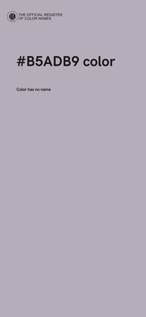 #B5ADB9 color image