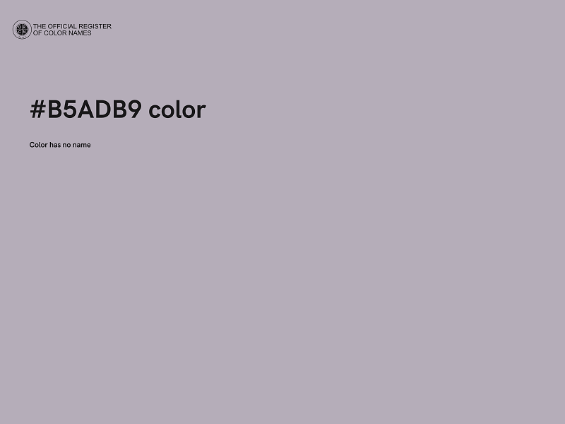#B5ADB9 color image