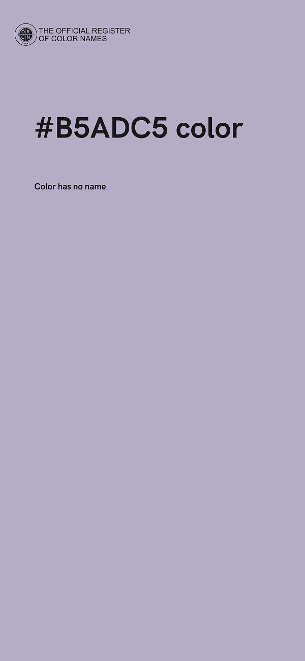 #B5ADC5 color image