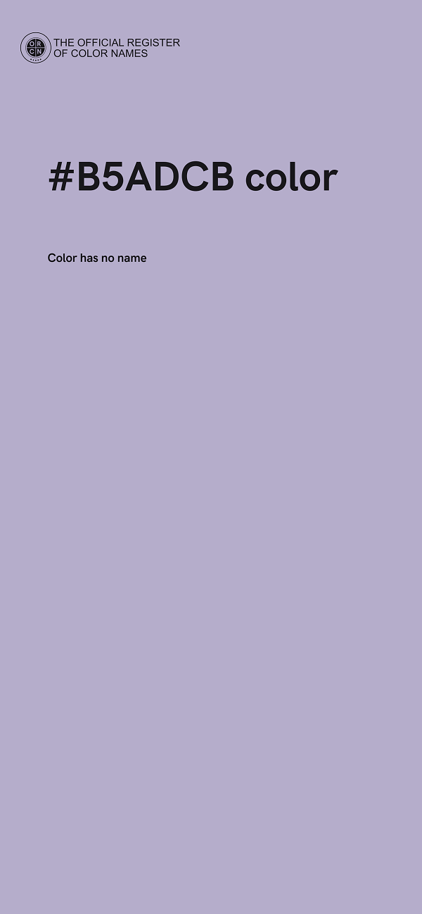 #B5ADCB color image