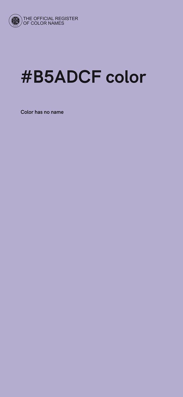 #B5ADCF color image