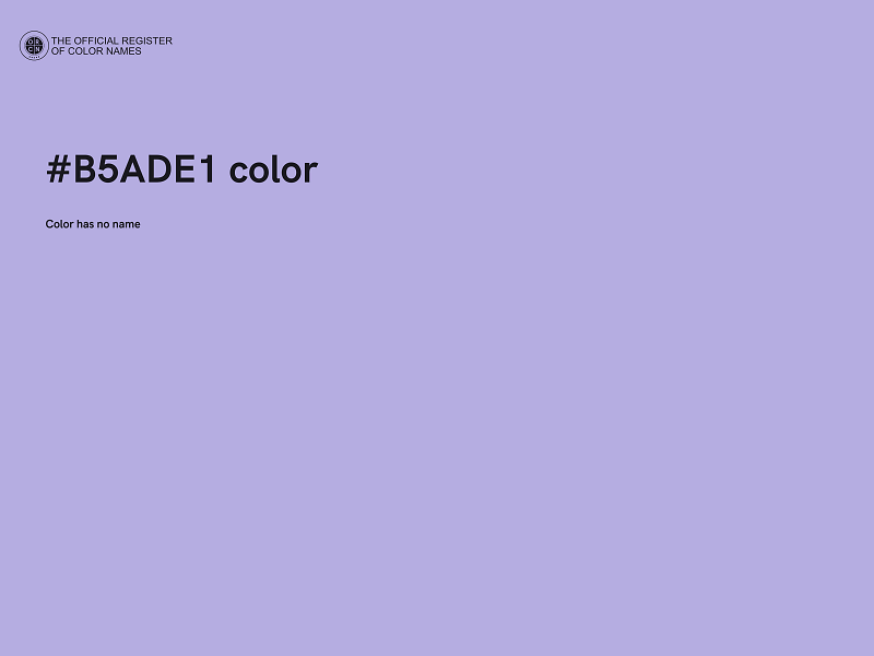 #B5ADE1 color image