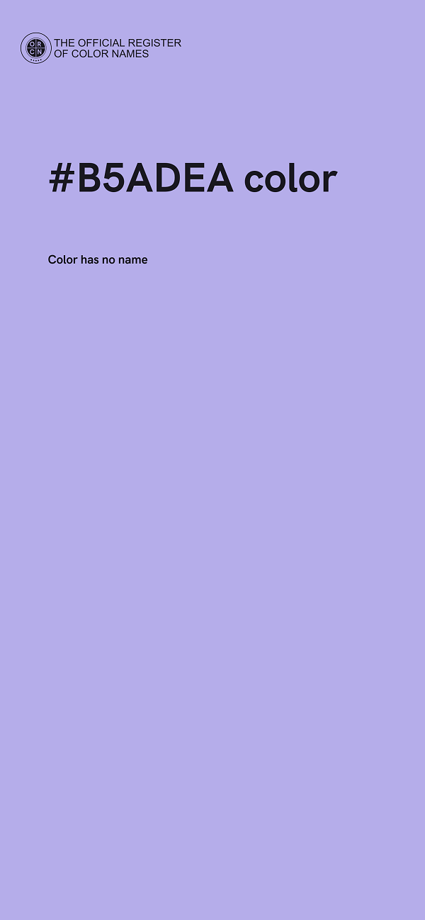 #B5ADEA color image