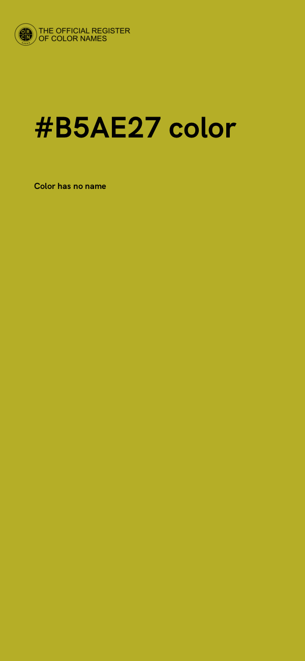 #B5AE27 color image