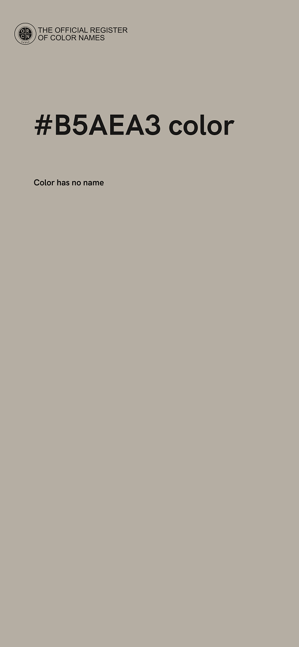 #B5AEA3 color image