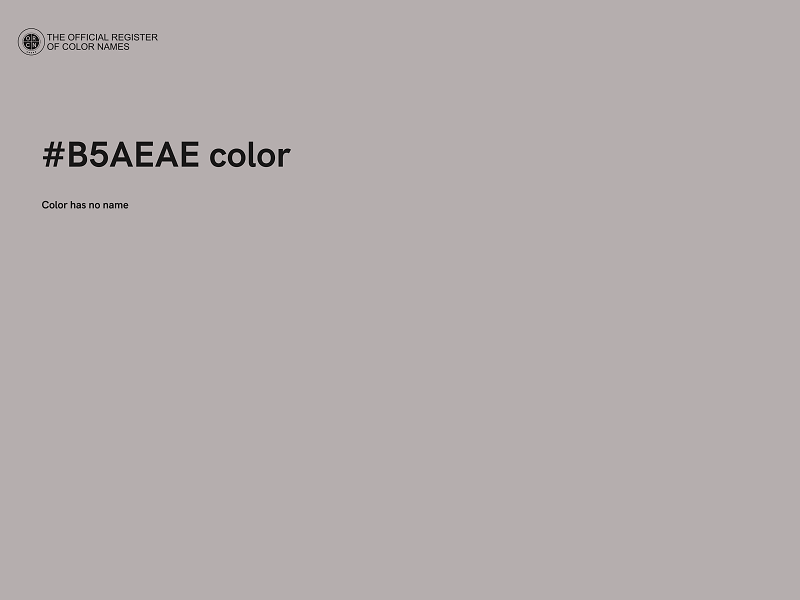 #B5AEAE color image