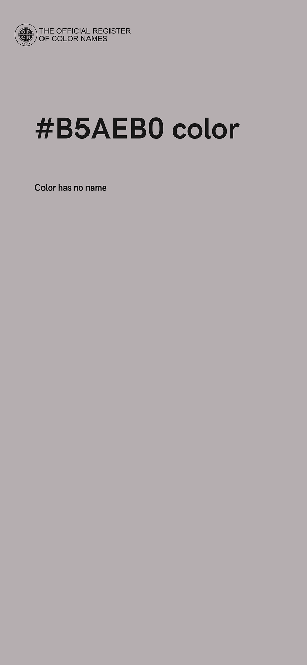 #B5AEB0 color image
