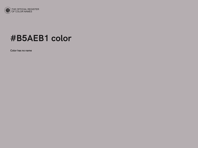 #B5AEB1 color image