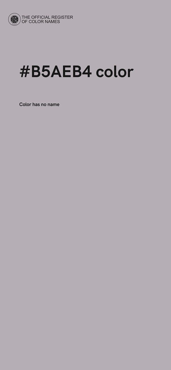 #B5AEB4 color image