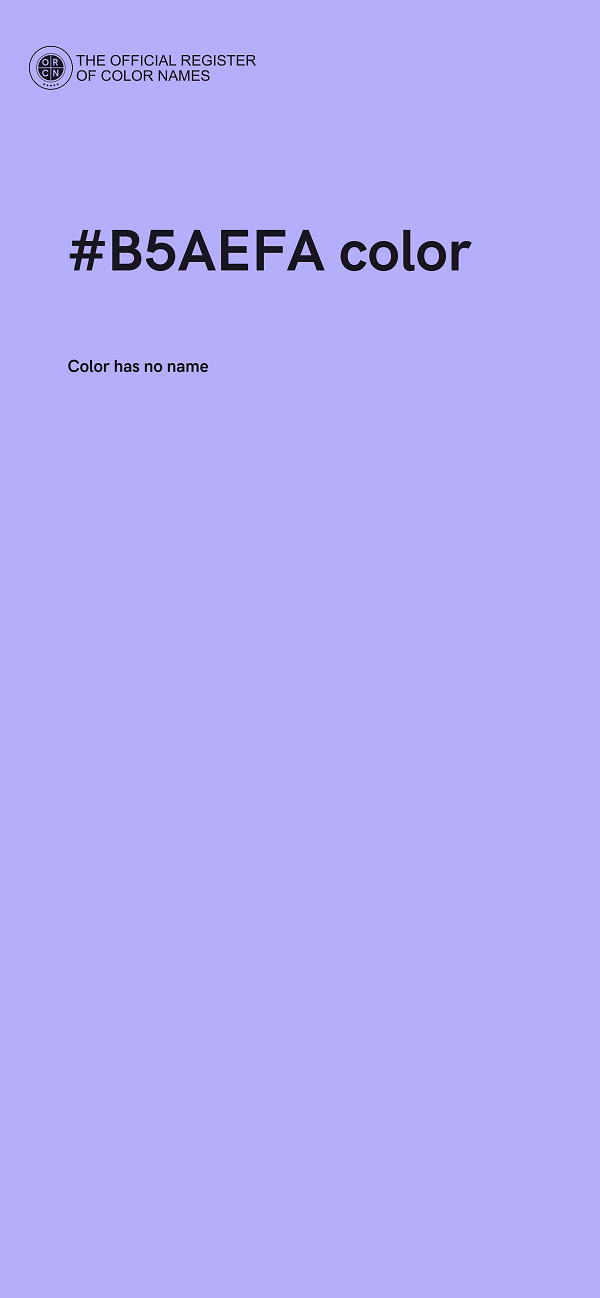 #B5AEFA color image