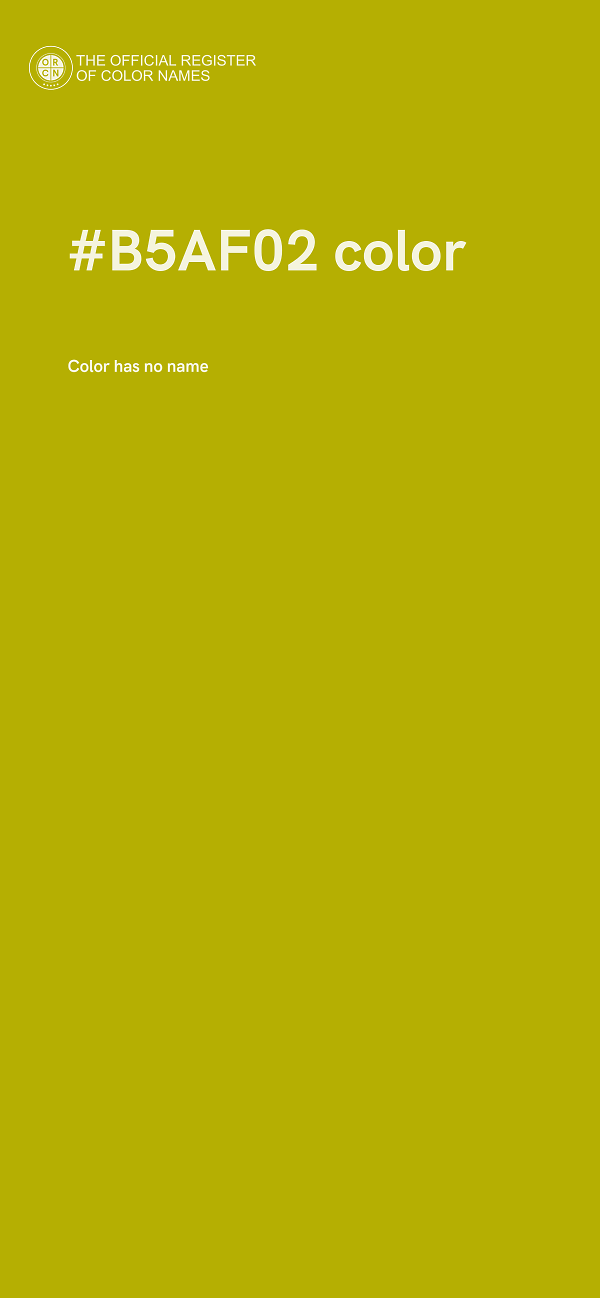 #B5AF02 color image