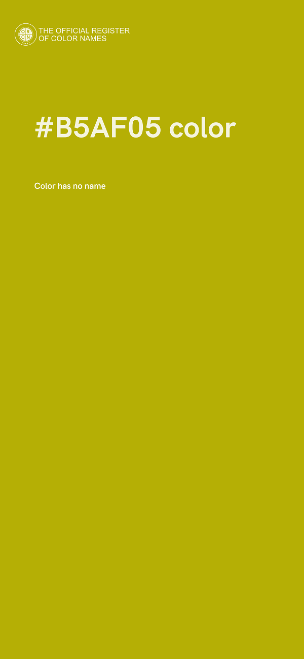 #B5AF05 color image