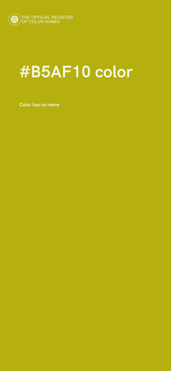 #B5AF10 color image