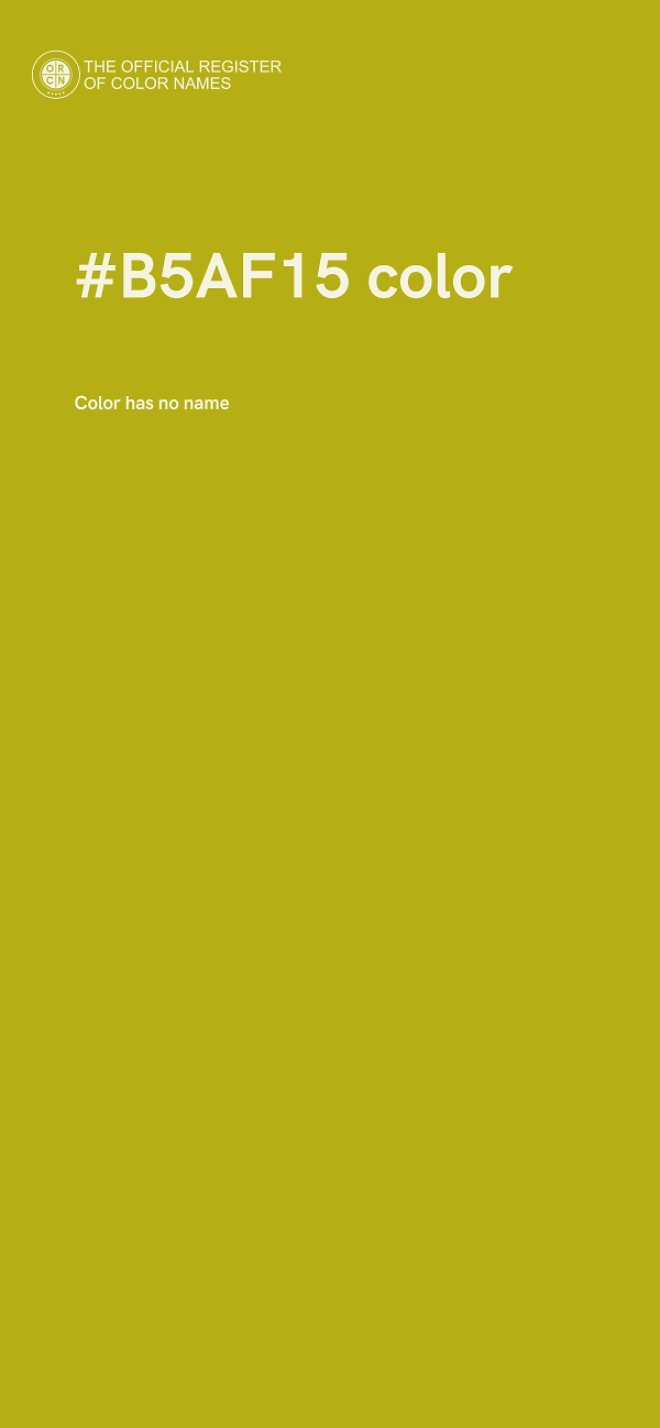 #B5AF15 color image