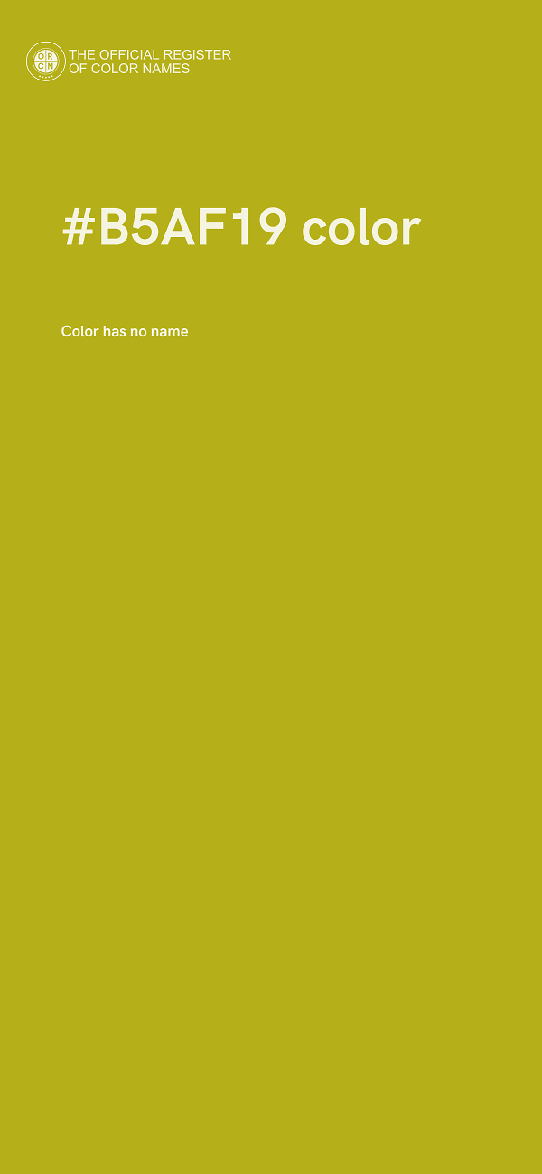 #B5AF19 color image