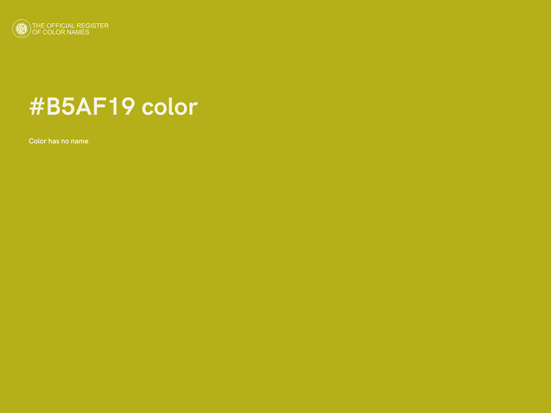 #B5AF19 color image