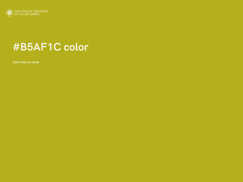 #B5AF1C color image