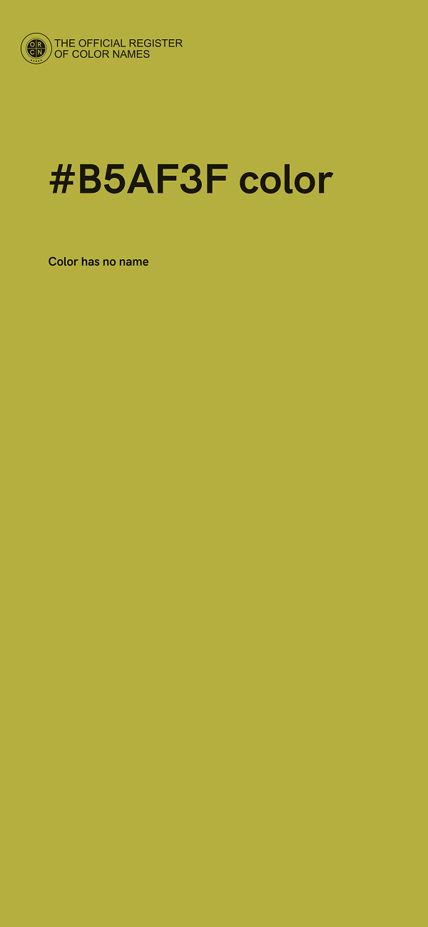 #B5AF3F color image