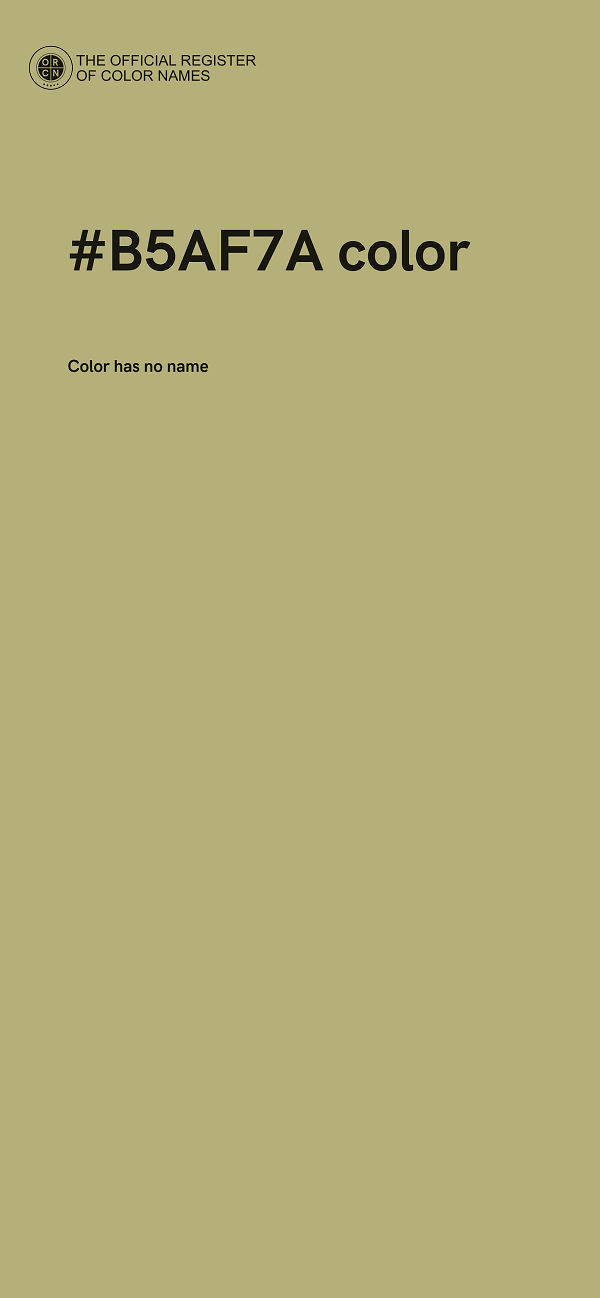 #B5AF7A color image