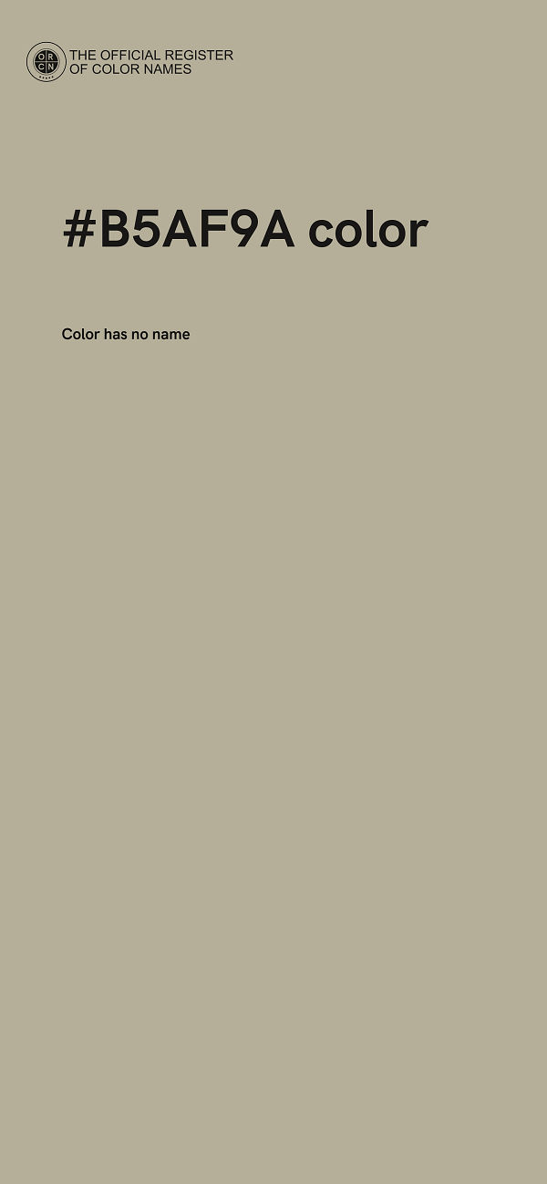 #B5AF9A color image