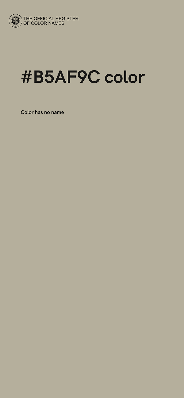 #B5AF9C color image