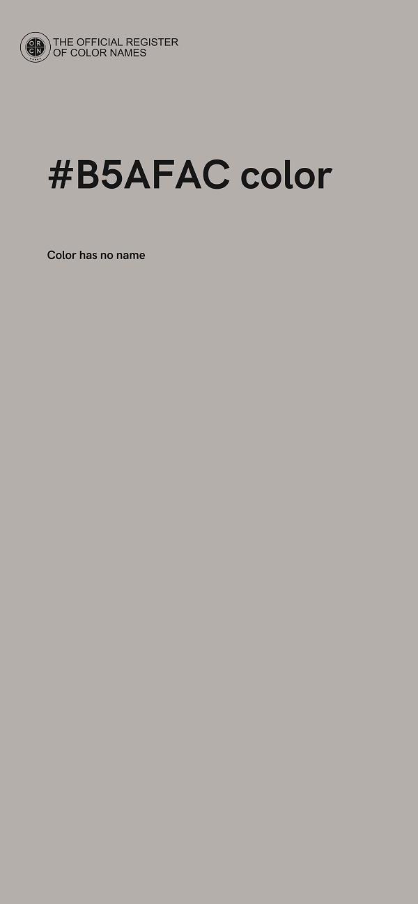 #B5AFAC color image