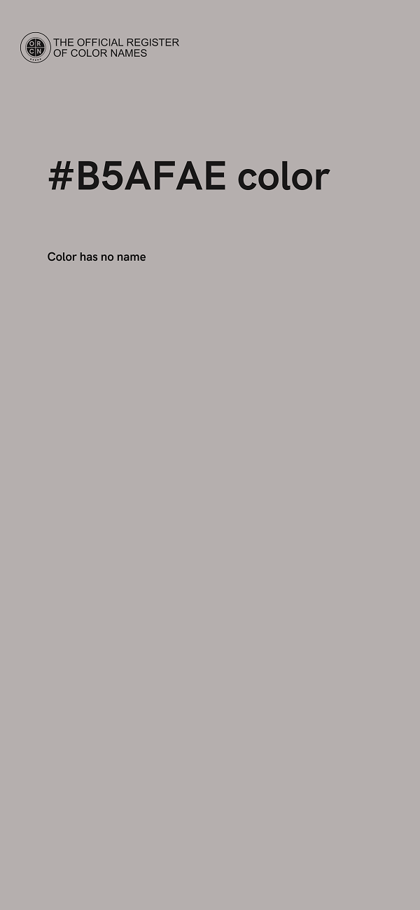 #B5AFAE color image