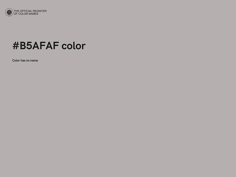#B5AFAF color image