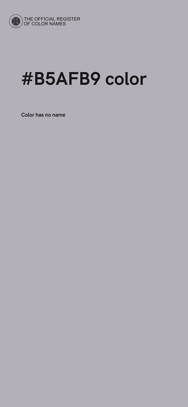 #B5AFB9 color image
