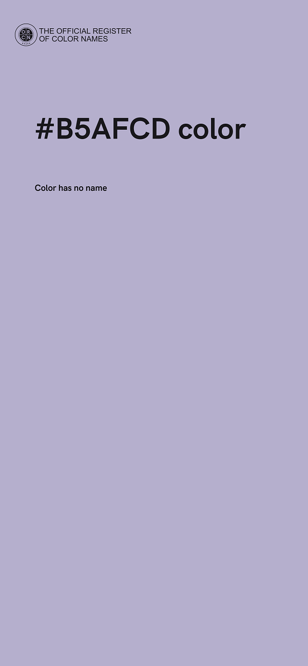 #B5AFCD color image
