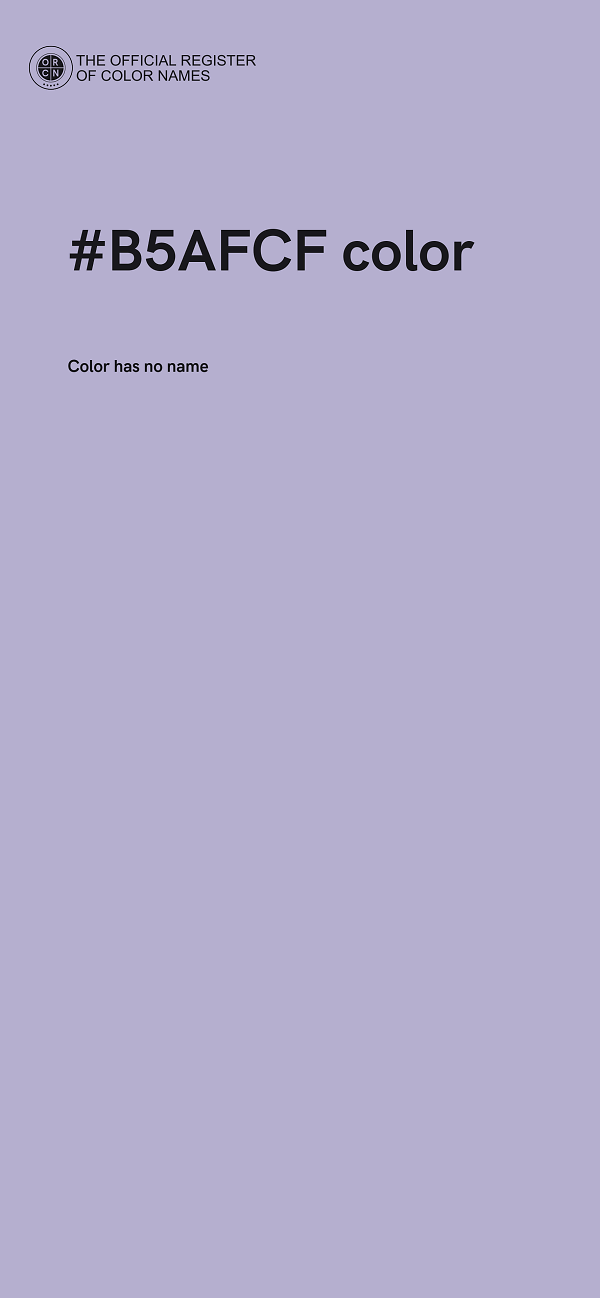 #B5AFCF color image