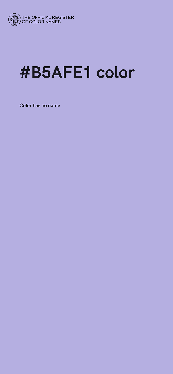 #B5AFE1 color image