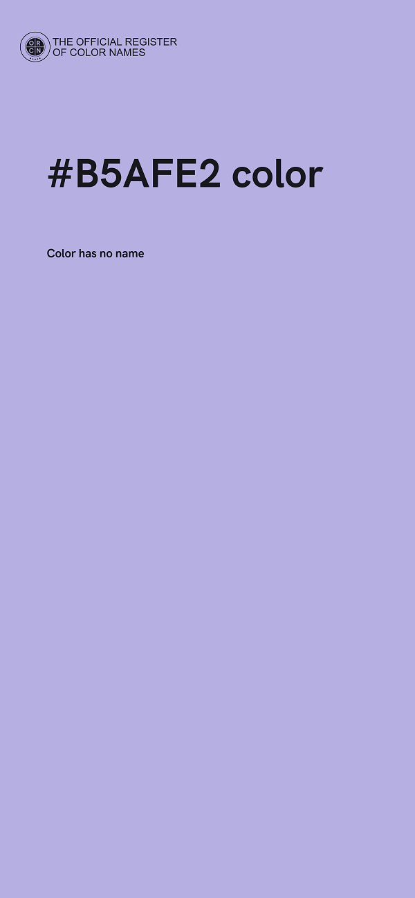 #B5AFE2 color image