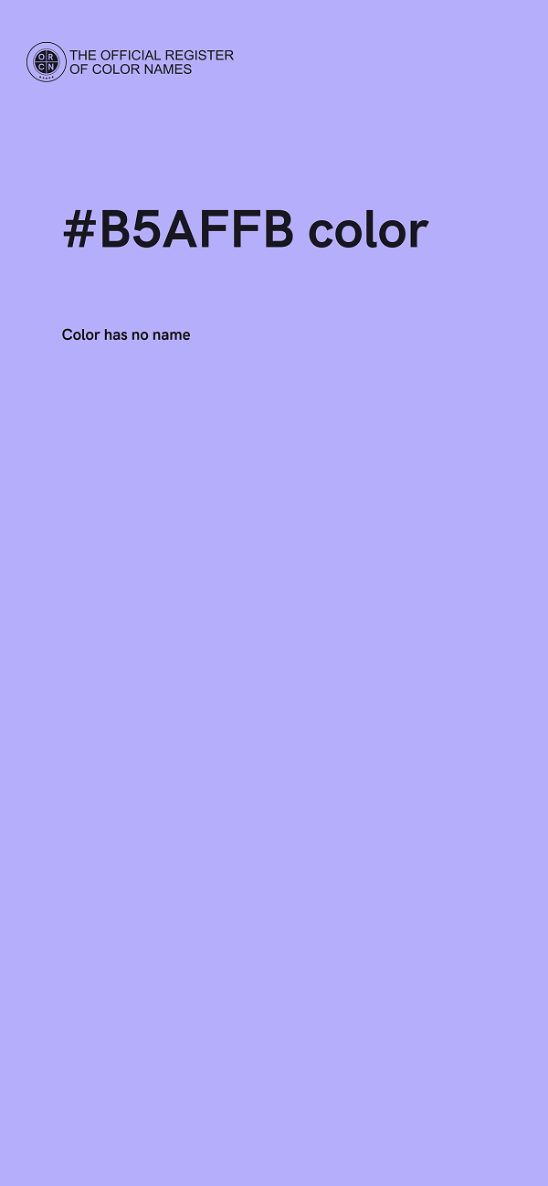 #B5AFFB color image