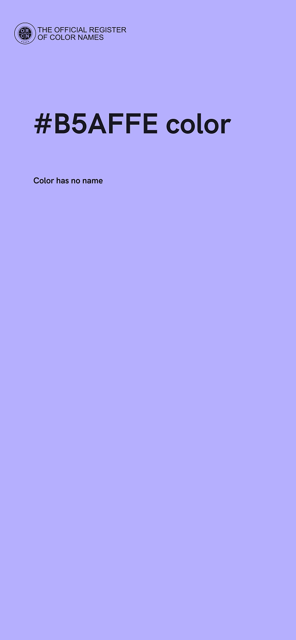 #B5AFFE color image