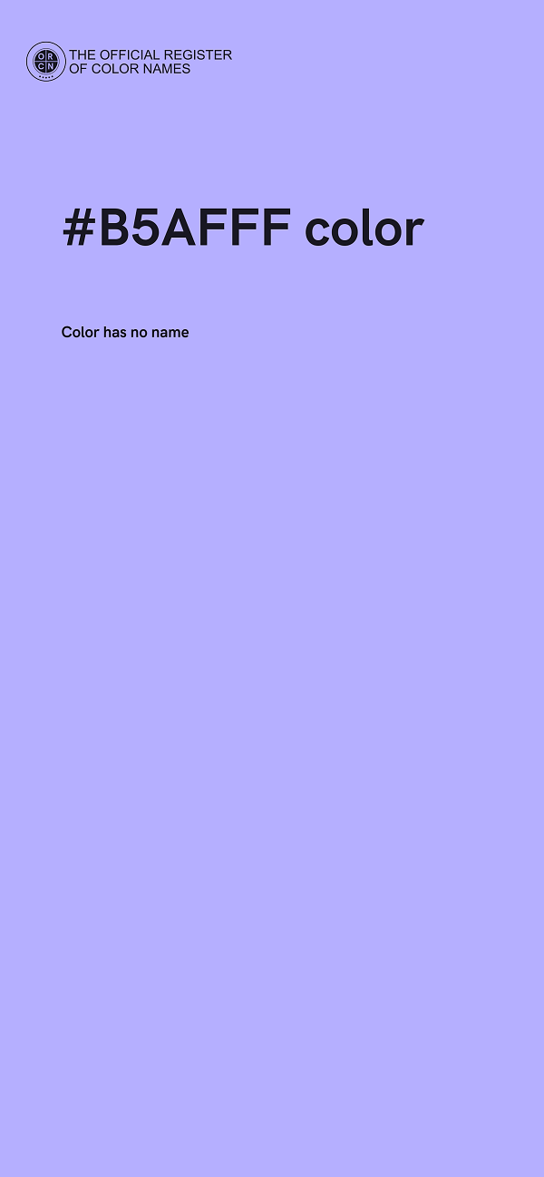 #B5AFFF color image
